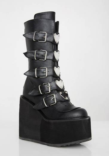 Demonia Lovesick Trinity Boots | Dolls Kill