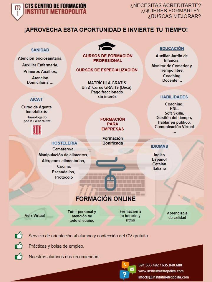 Fashion Cursos online y semipresencial para particulares y empresas.