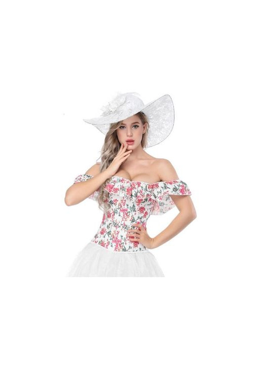 Product  TOPMELON Top Bustier Floral Ruffles Fora do Ombro