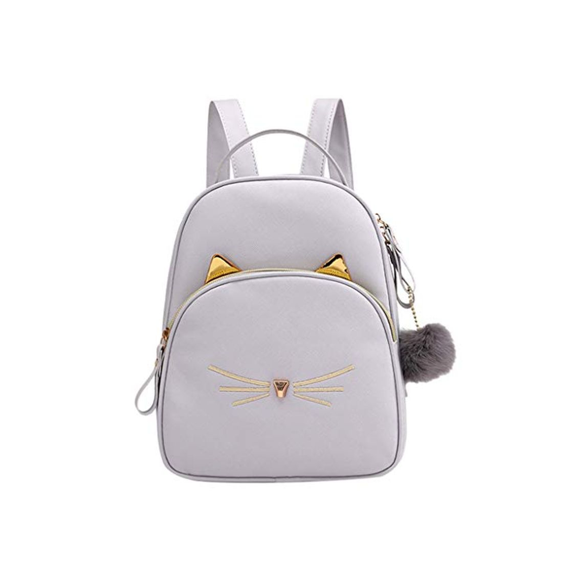 Social Luckycat Mochilas Mujer Cuero de la PU Mochilas Bolsa de viaje Bolsos Mochila Tipo Casual de Senderismo Aire Libre de Pequeñas Piel para Mujer y Niña