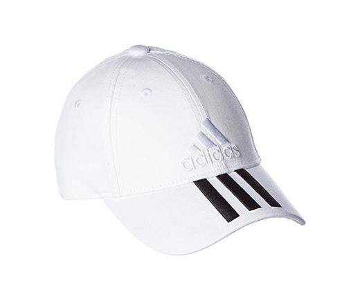 adidas 6P 3S Cap Cotto Gorra de Tenis, Hombre, Blanco