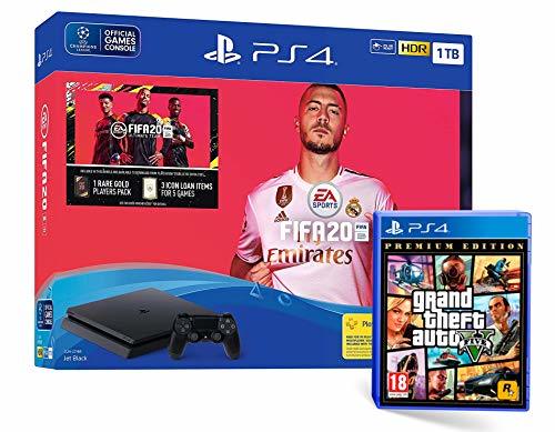 Electronic PS4 Slim 1Tb Negra Playstation 4 Consola