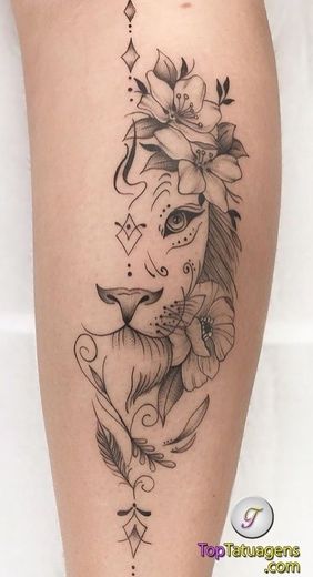 Tatuagem de leão 