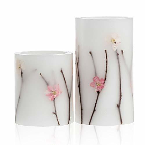 Producto Pauleen 48010 Set de 2 Shiny Blossom Candle Velas Led de Cera