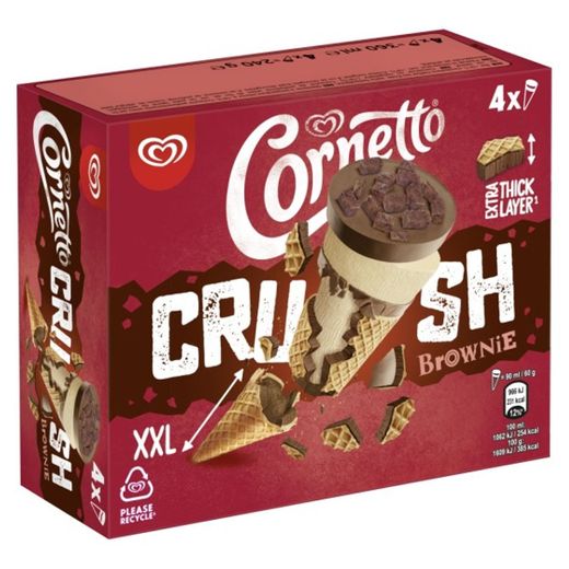 Cornetto Crush Brownie x 4 | Frigo España