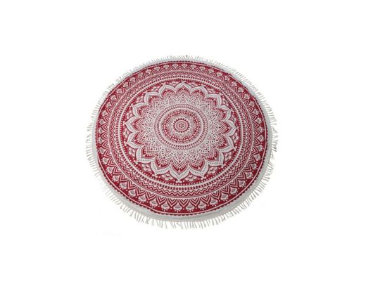 PLAID MANDALA RED Diametro 170 — Cojines para jardin