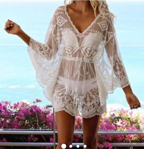 Vestido croche playero