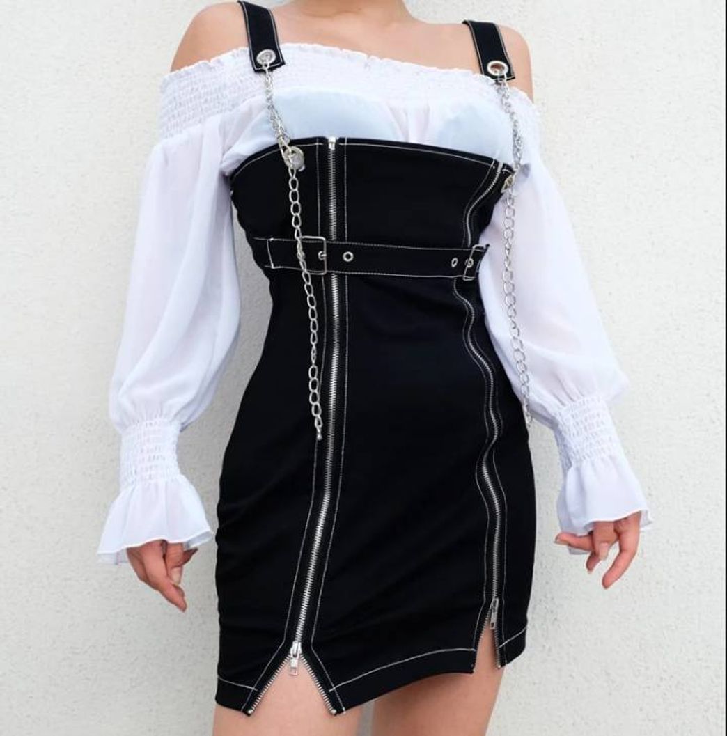 Fashion Korean goth dress