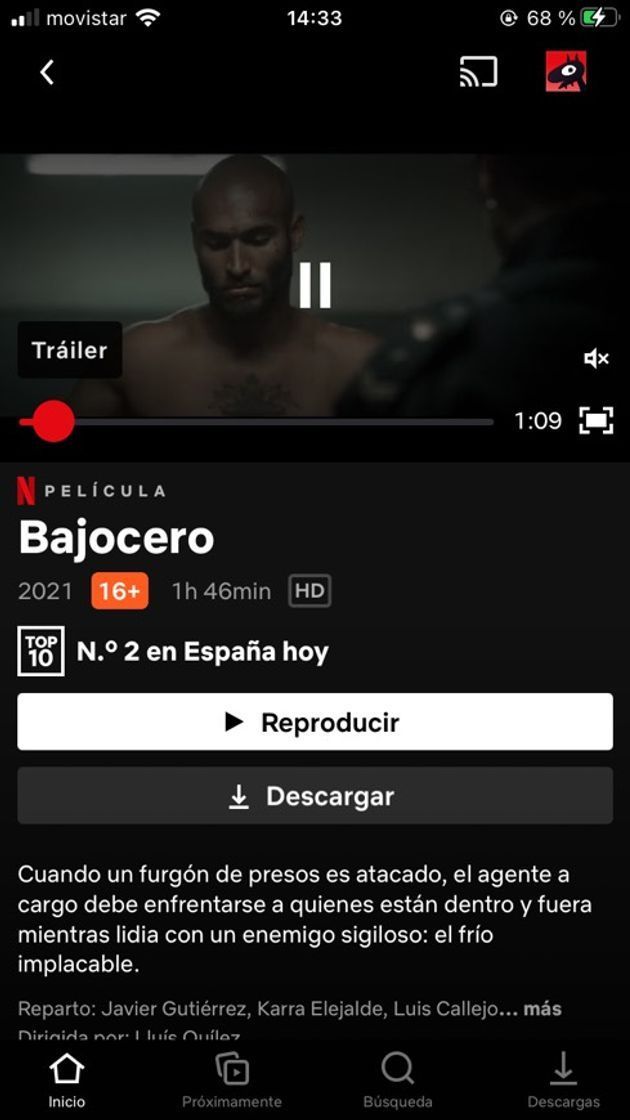 Película Bajo cero