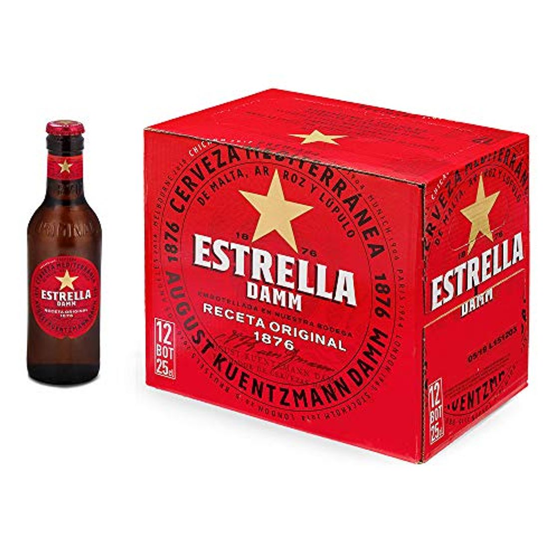 Social Cerveza Estrella Damm Caja de 12 Botellas 25cl