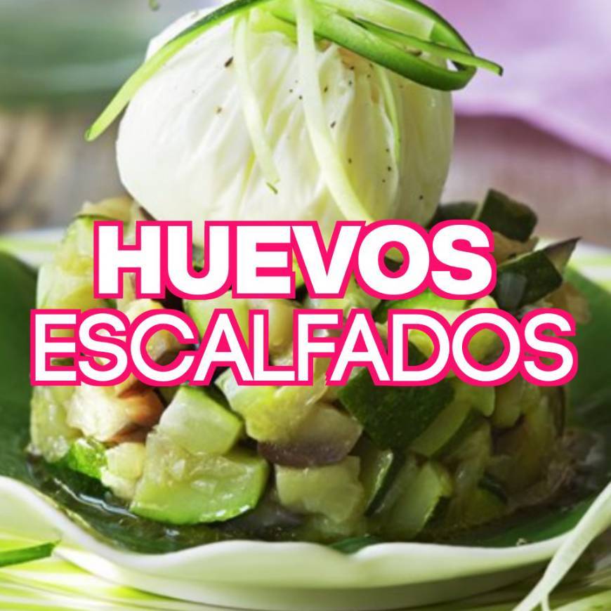 Fashion 🥚Huevos escalfados con 🥒calabacín y 🍆berenjenas.