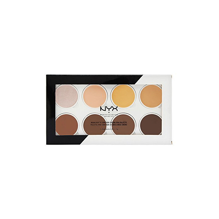 Beauty NYX Professional Makeup Paleta de contouring Highlight & Contour Cream Pro Palette