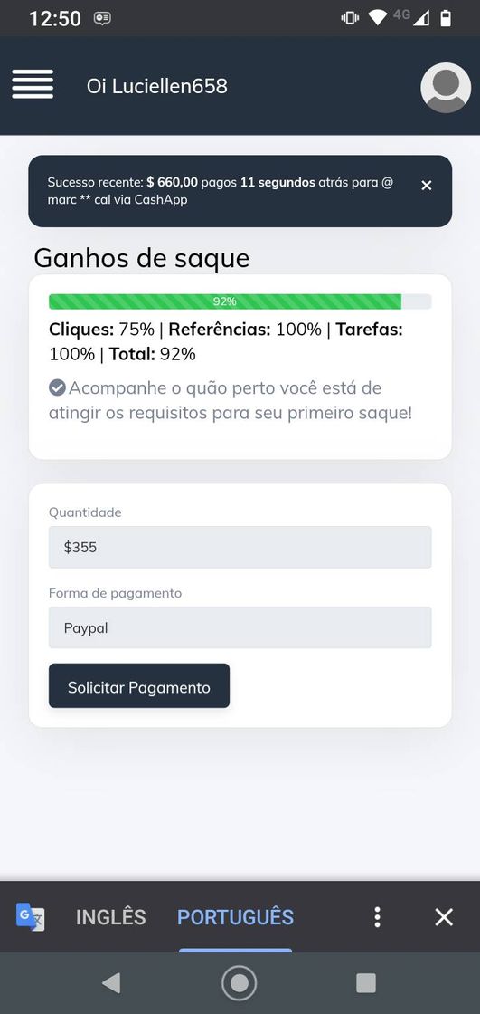 Moda Nesse site vc cumpri tarefas fáceis e sacar quando tive 500$