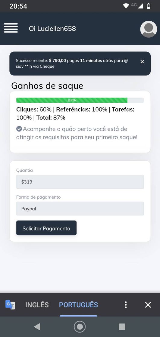 Fashion Nesse site vc cumpri tarefas fáceis e sacar quando tive 500$