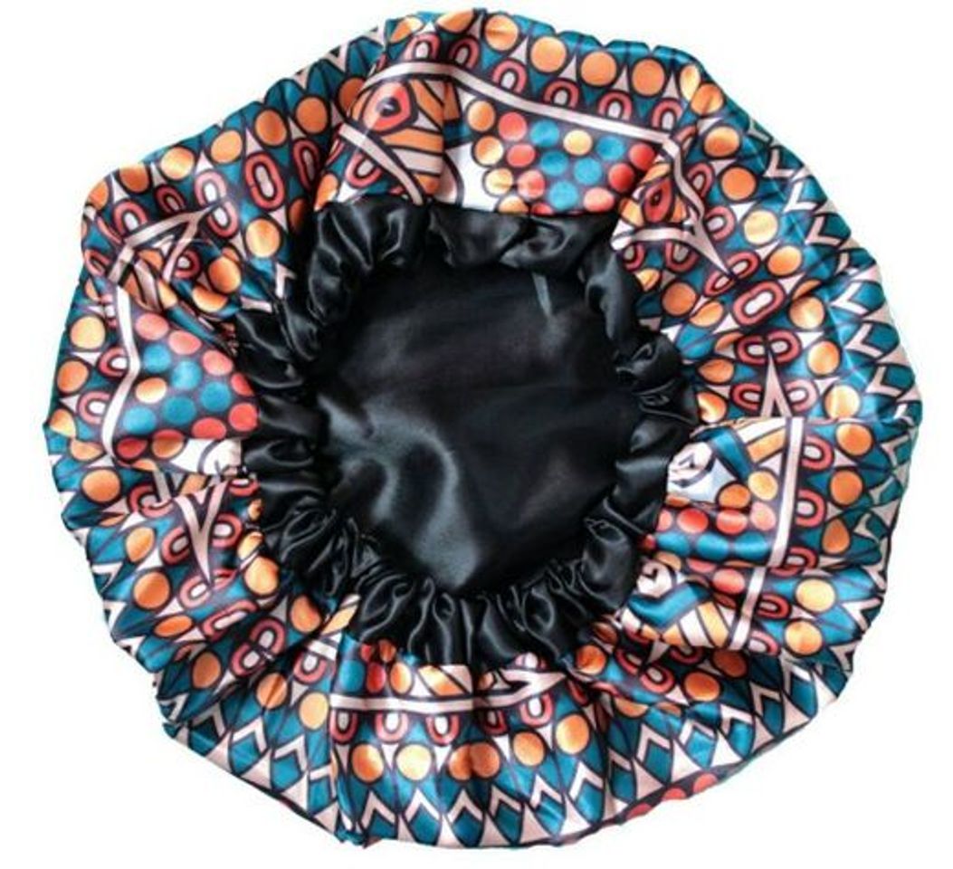 Social touca de cetim estampada 