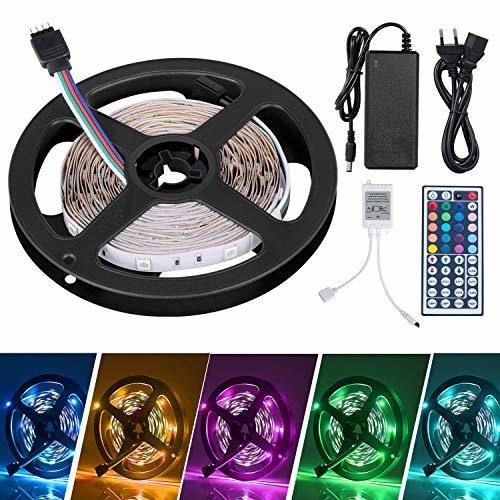 ALED LIGHT Tiras LED 5050 RGB 5m de Longitud 150 LED Multicolor