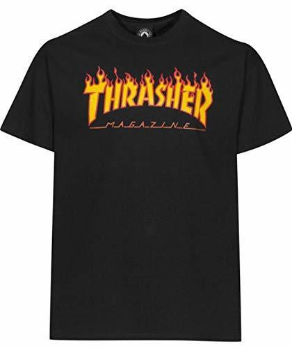 Products Thrasher - Camiseta con diseño en llamas