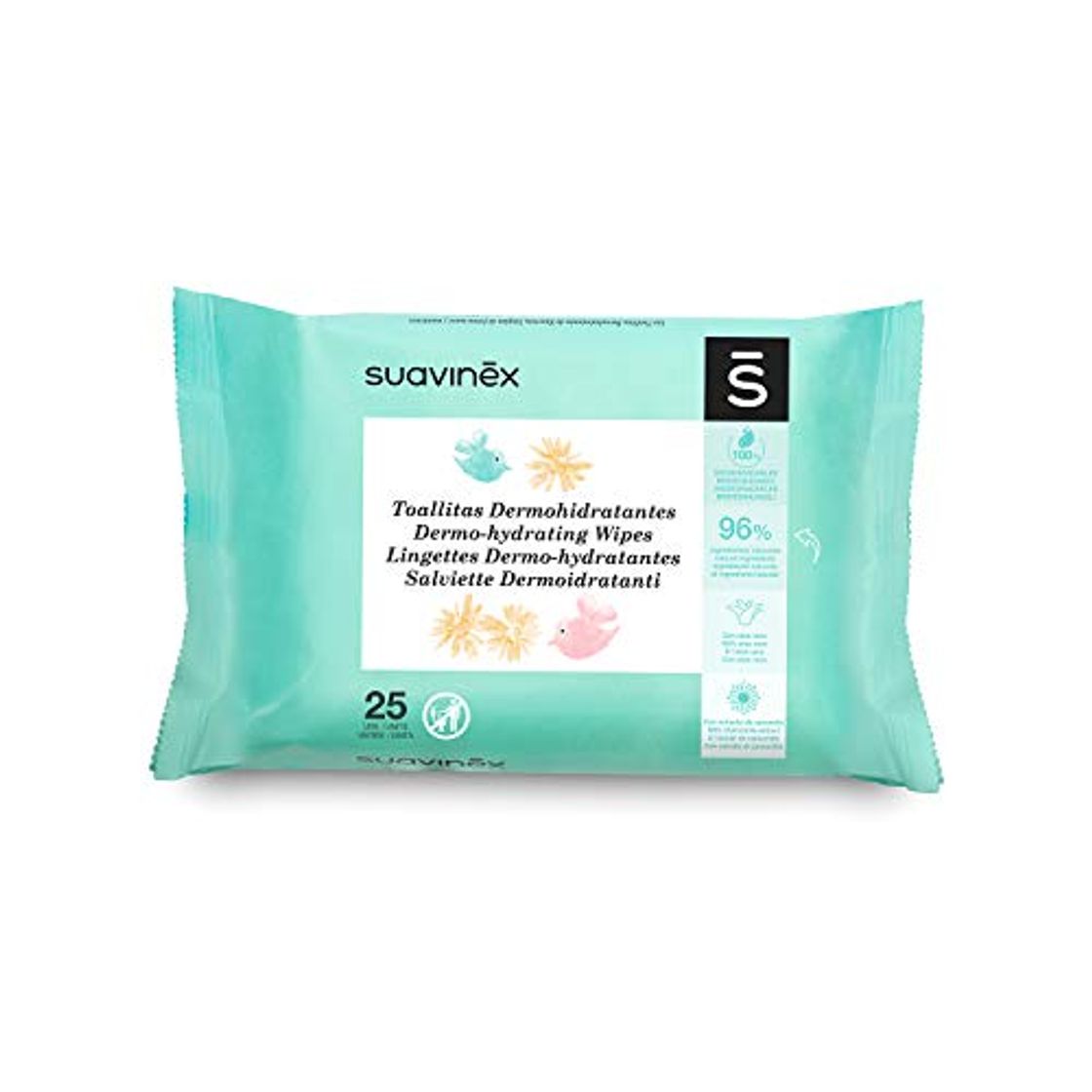 Lugares Suavinex – Pack 25 Toallitas Dermohidratantes para bebé. Toallitas Aptas para pieles