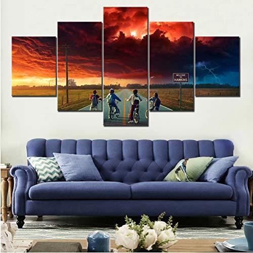 Product ZSYNB 5 lienzos 5 Piezas de Pintura de Pared Stranger Things Picture