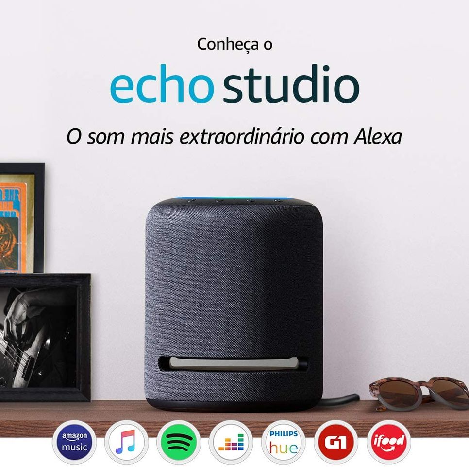 Fashion Echo Studio - Smart Speaker com áudio de alta fidelidade e A