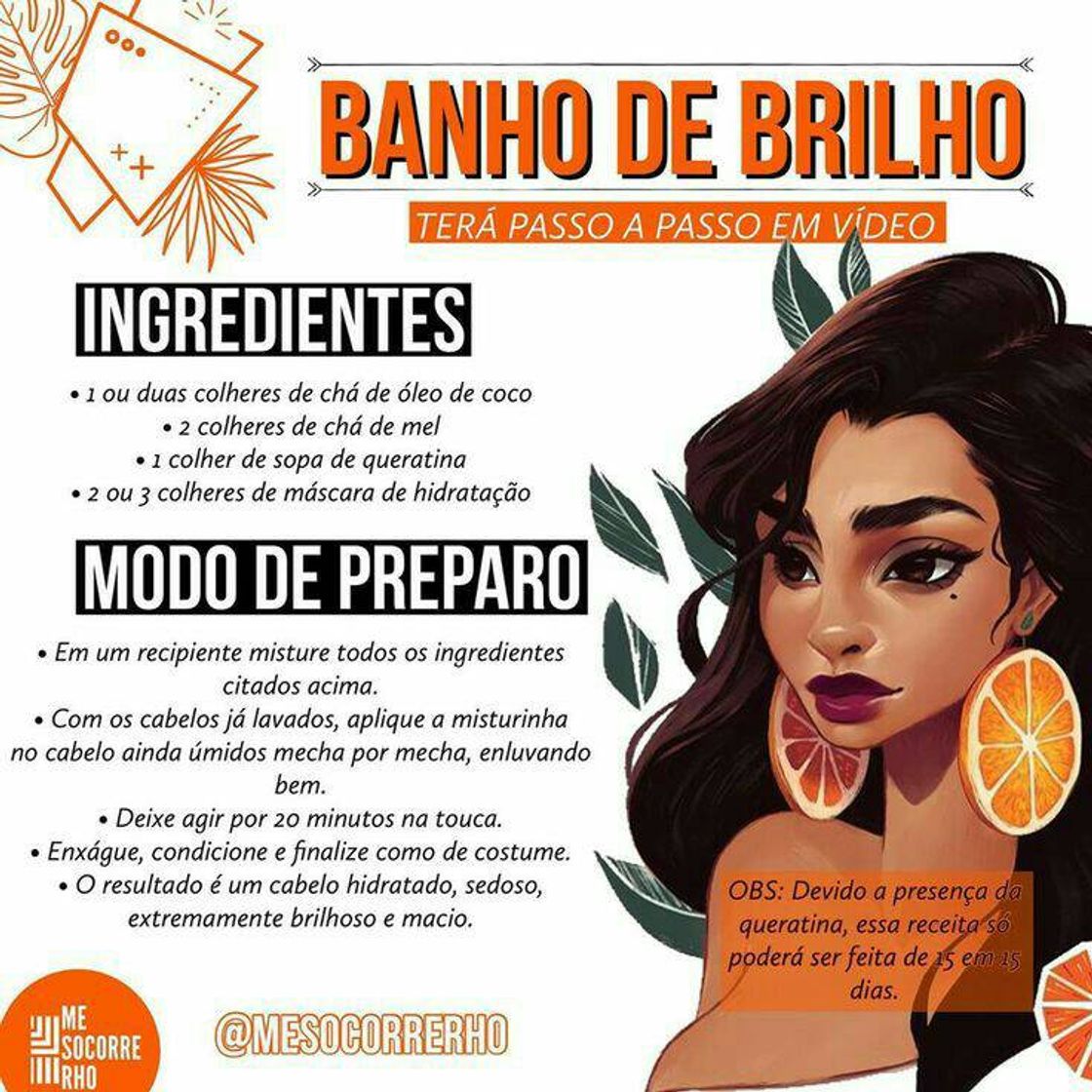 Moda Banho de brilho caseiro