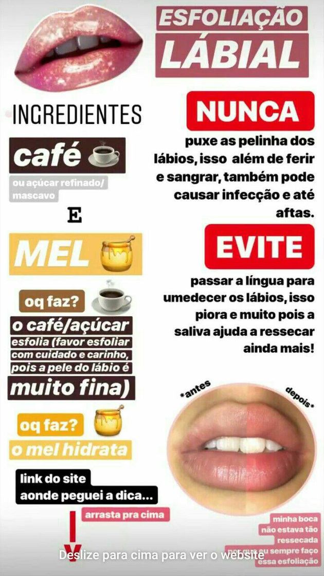 Moda Esfoliação Labial