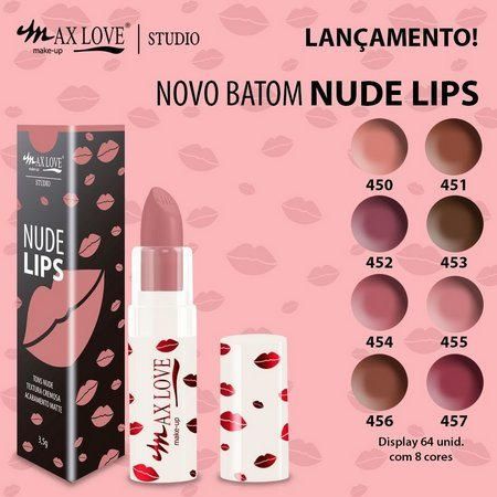 Batom Bastão Nude Lips Love Max Love

