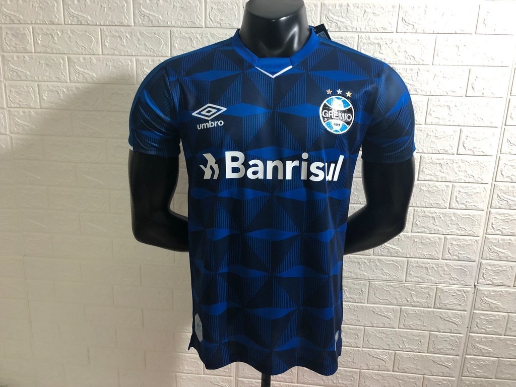 Fashion Camisa Grêmio III 19/20 s/n° - Torcedor Umbro Masculina - Marinho ...