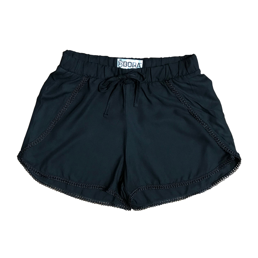 Moda Shorts Feminino Preto | Netshoes