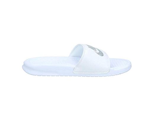 Nike Wmns Benassi JDI, Chanclas para Mujer, Blanco