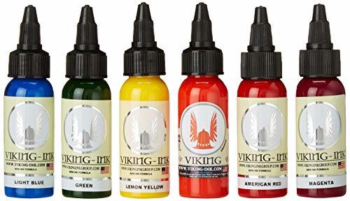 Producto Tinta para tatuaje. Set 6 colores 0,5oz