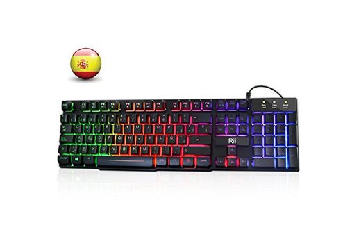 Rii RK100+ Novedoso Teclado USB Retroiluminado