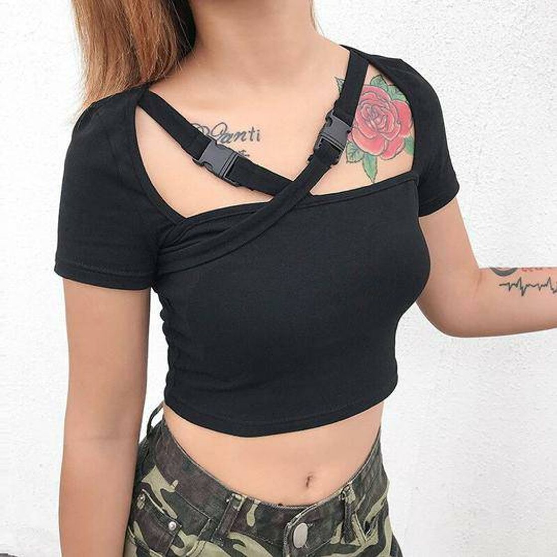 Fashion STREETWEAR CROSSED CROP

