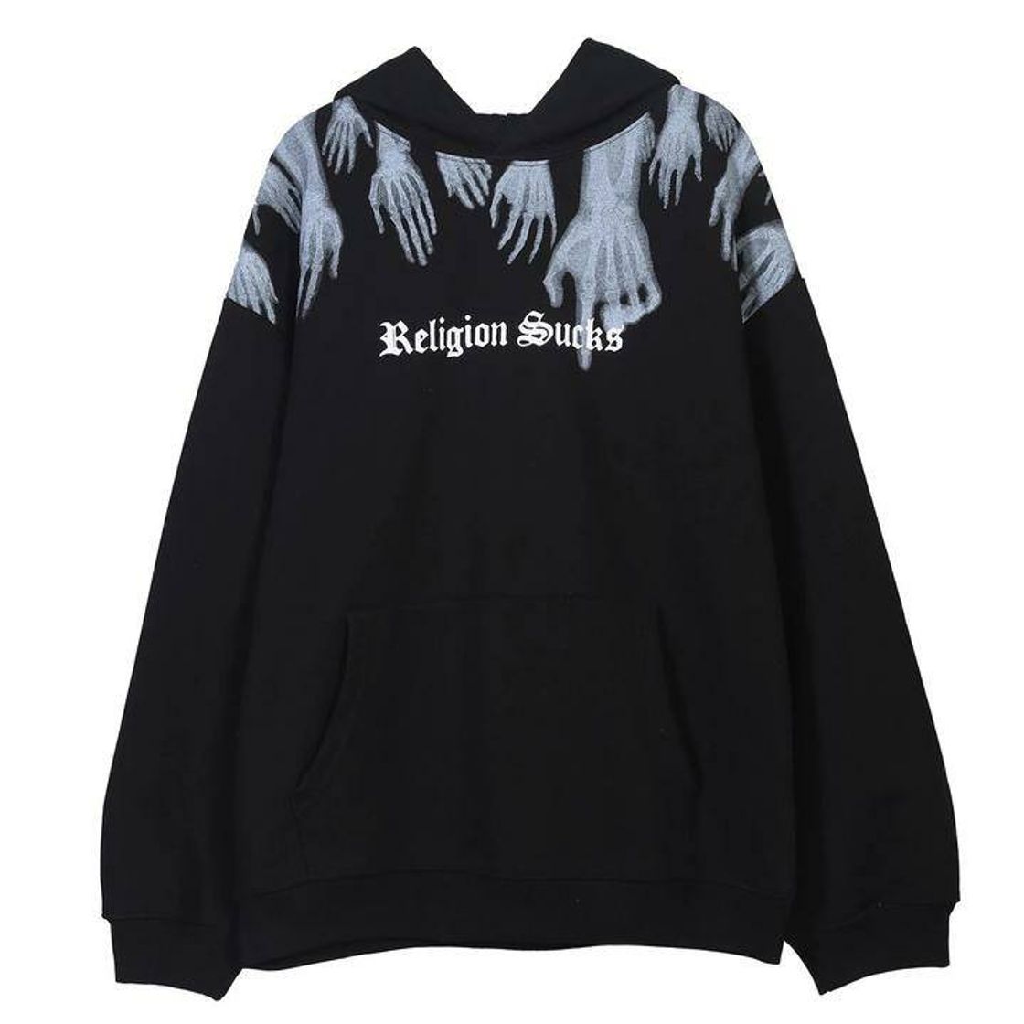 Fashion LA RELIGIÓN APESTA SUDADERA CON CAPUCHA

