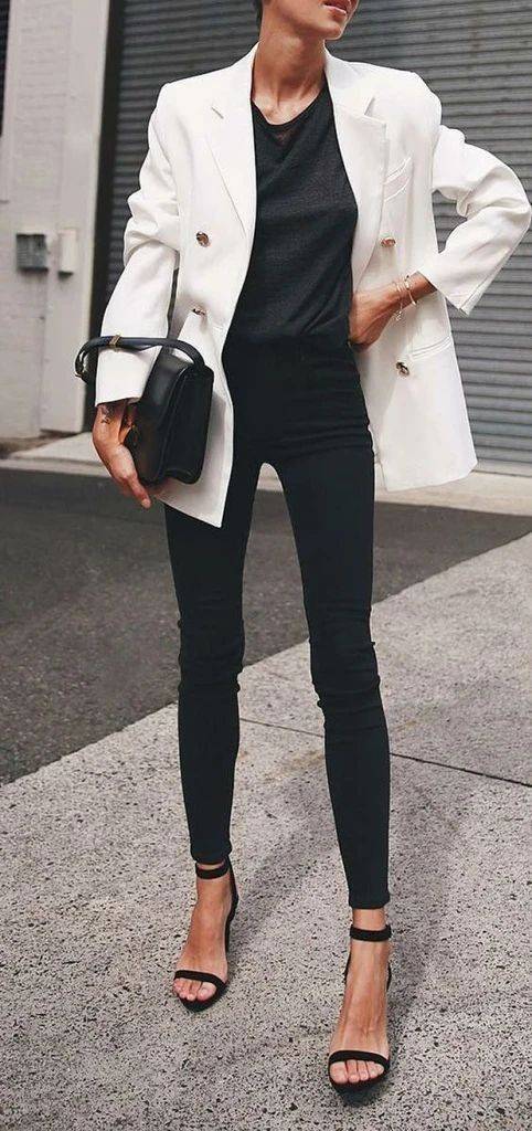 Fashion O clássico preto e branco ❤