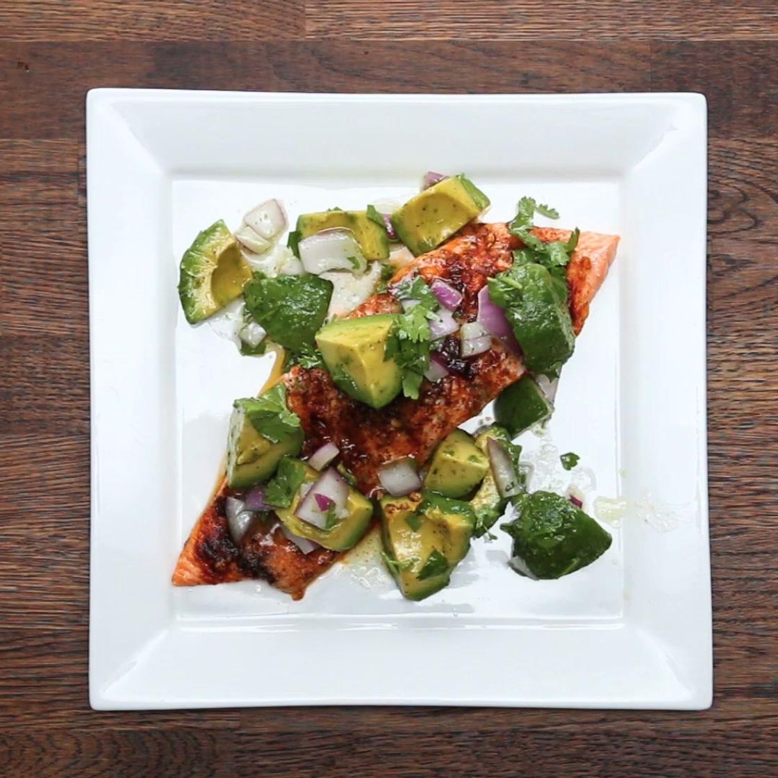 Fashion Avocado Lime Salmon Recipe by Tasty