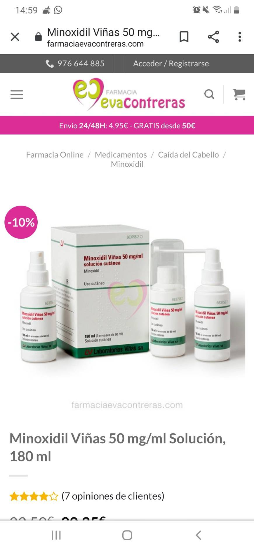 Minoxidil Viñas