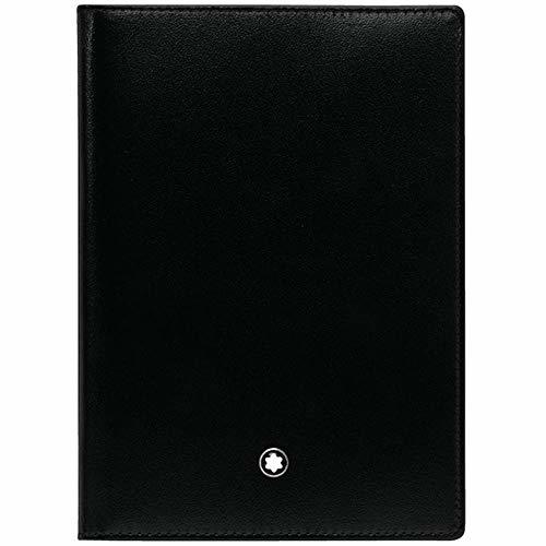 Fashion Montblanc Cartera para Pasaporte, Negro