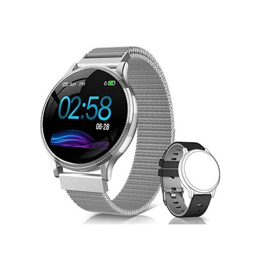 NAIXUES Smartwatch, Reloj Inteligente IP67 Pulsera Actividad Inteligente con Pulsómetro, Monitor de