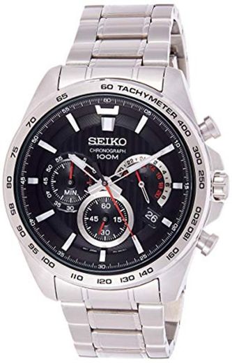 Seiko Reloj Cronógrafo para Hombre de Cuarzo con Correa en Acero Inoxidable