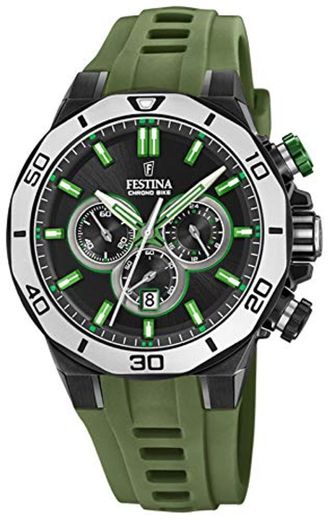 Festina Watches Reloj para Hombre Analógico de Cuarzo con Brazalete de Goma