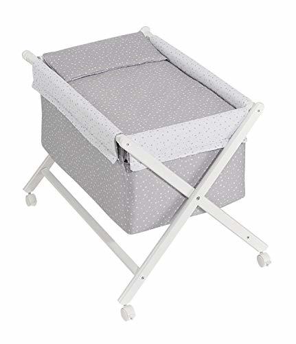 Producto Minicuna mibebestore Plegable Blanco Gris: Estructura