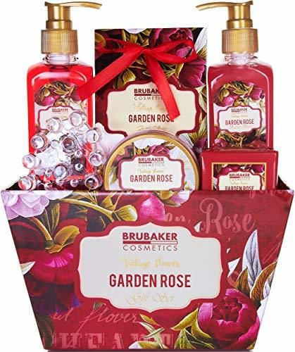 BRUBAKER Cosmetics Set de Baño y Ducha"Garden Rose" Fragancia floral Rosa y