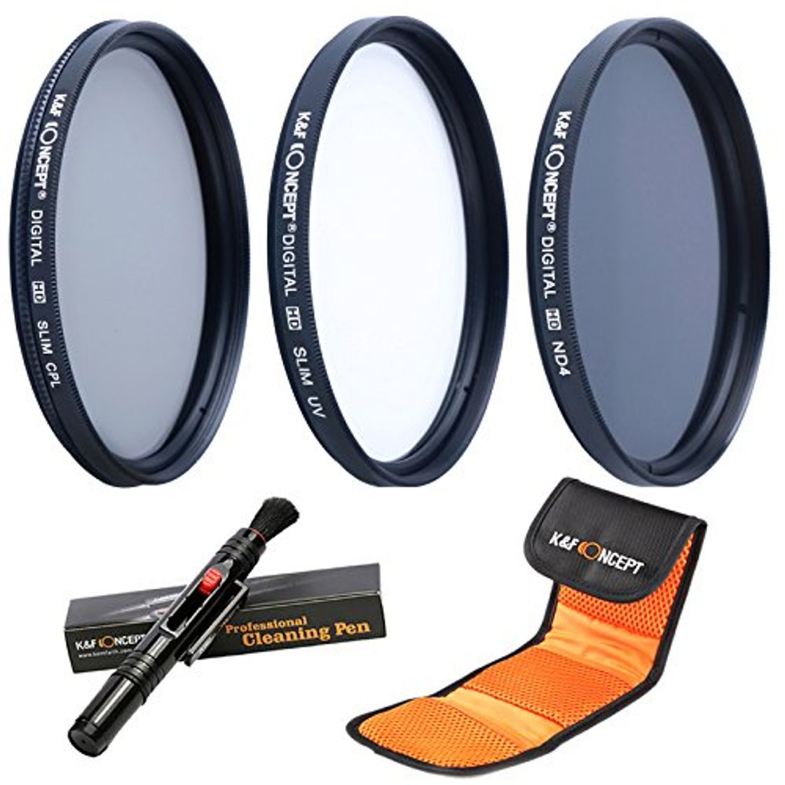 Producto 58MM UV CPL ND4 - K&F Concept 58MM Juegos de Filtros (58mm