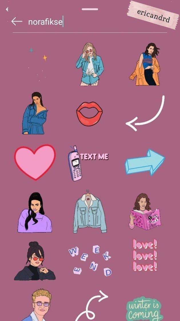 Moda stickers for stories