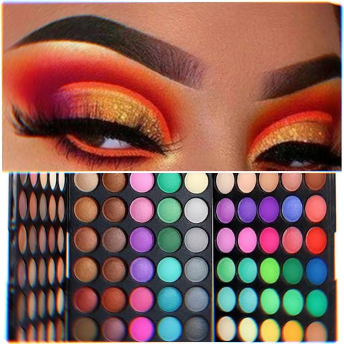 Social 78 Colores Paleta de Sombra de Ojos Natural Brillo Mate de Sombra