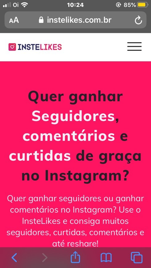 Moda InsteLikes: Ganhar curtidas e ganhar seguidores no Instagram