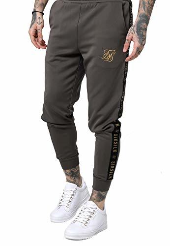 Products Sik Silk Pantalón Cuffed Cropped Taped Joggers Hombre Large Gris