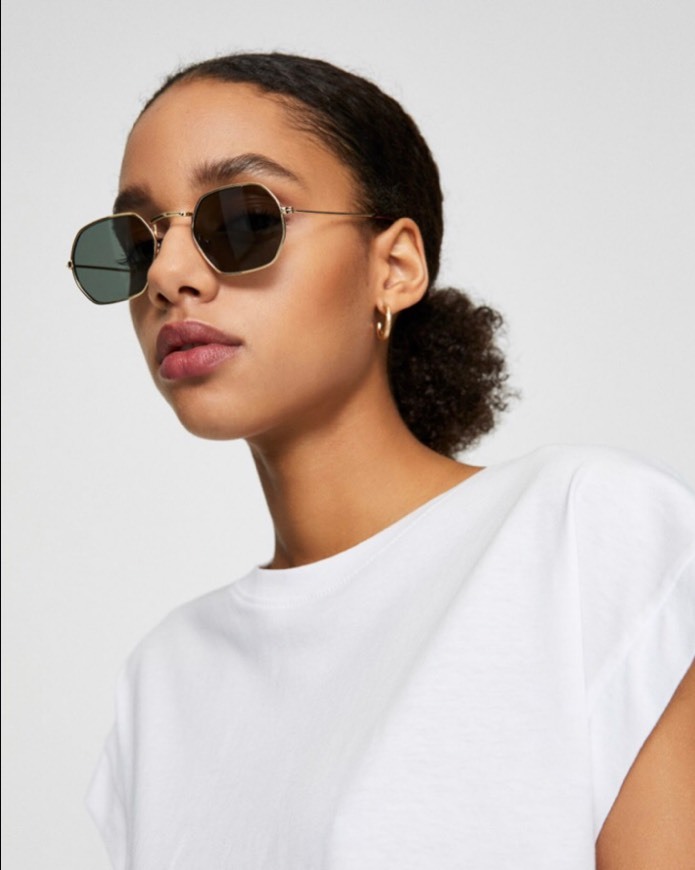 Moda PULL AND BEAR - Gafas de sol montura geométrica 