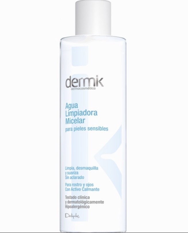 Moda DERMIK-Agua limpiadora micelar con activos calmantes 